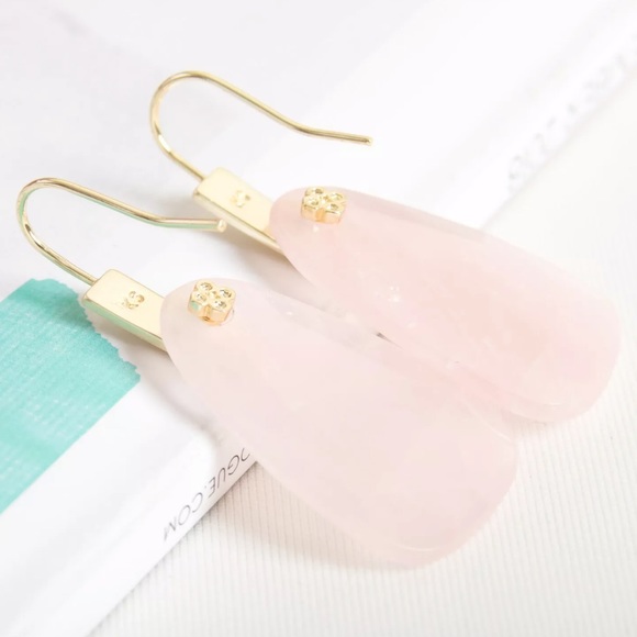 NEW✨ Kendra Scott Marty Gold Drop Earrings Quartz - Picture 2 of 3